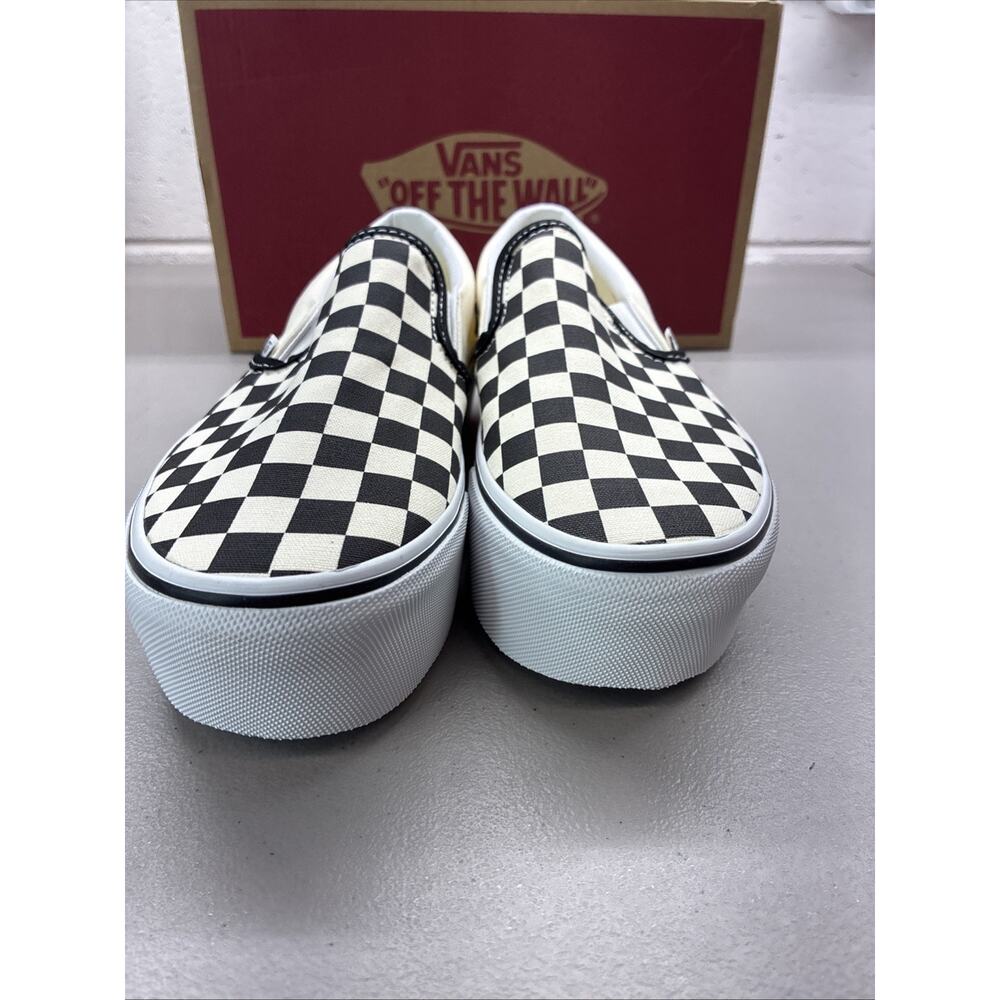 New Vans Classic Slip-On Checkerboard Stackform Shoe women’s 8 ; Men’s 6.5 - Picture 3 of 7